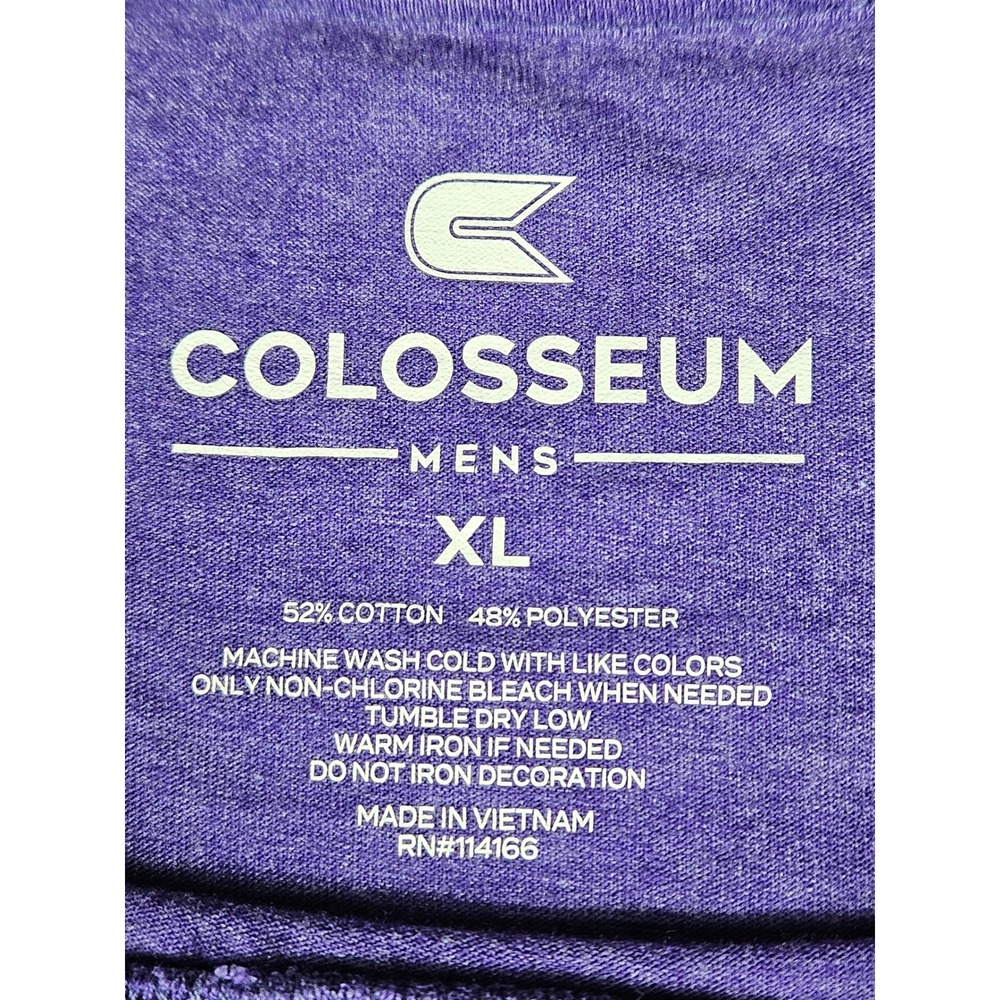 Colosseum Washington Huskies Mens XL Purple Heathered Graphic T-Shirt NCAA - Picture 3 of 7